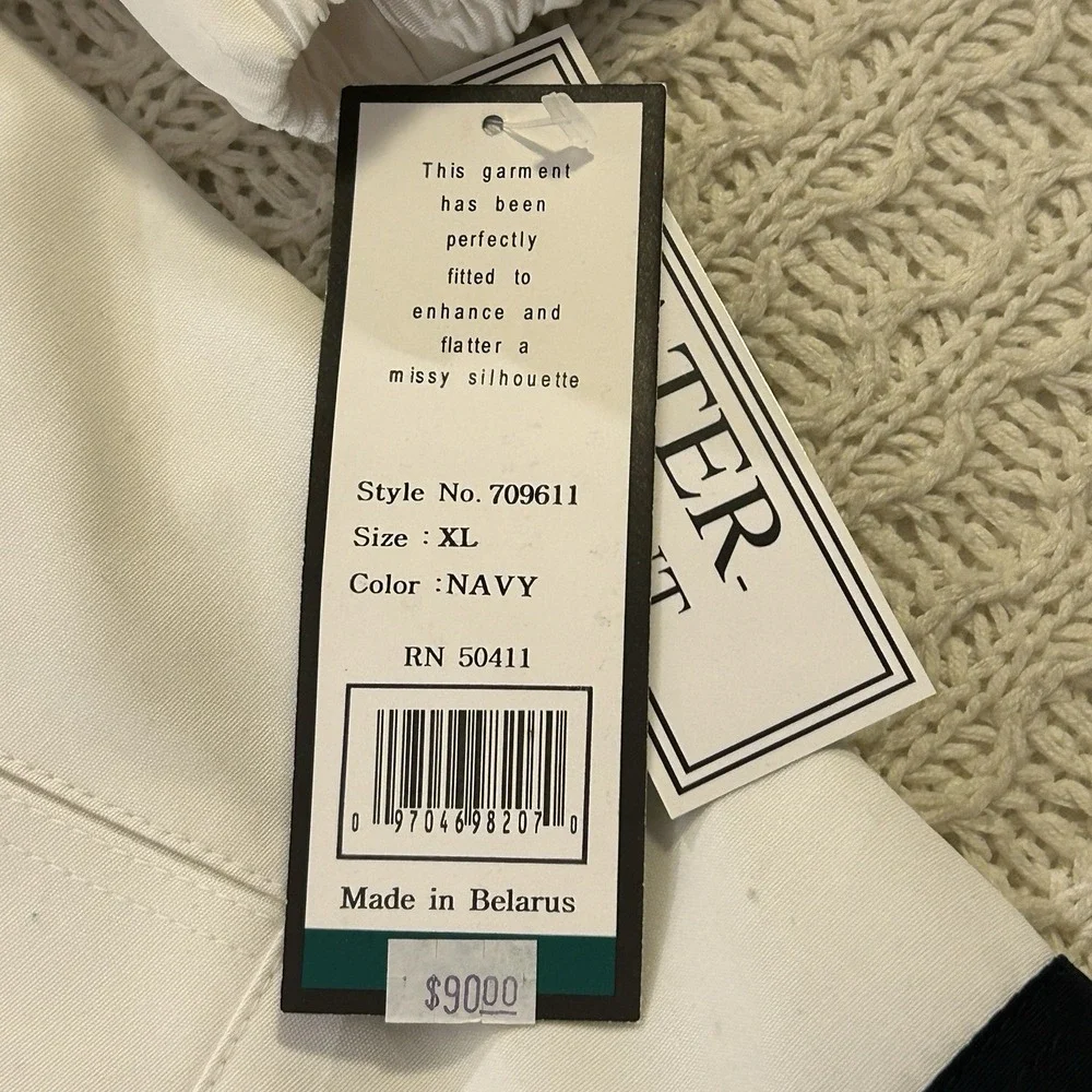 Fleet Street Women's XL Button Up Hooded Water‎ Resistant Jacket $90 New